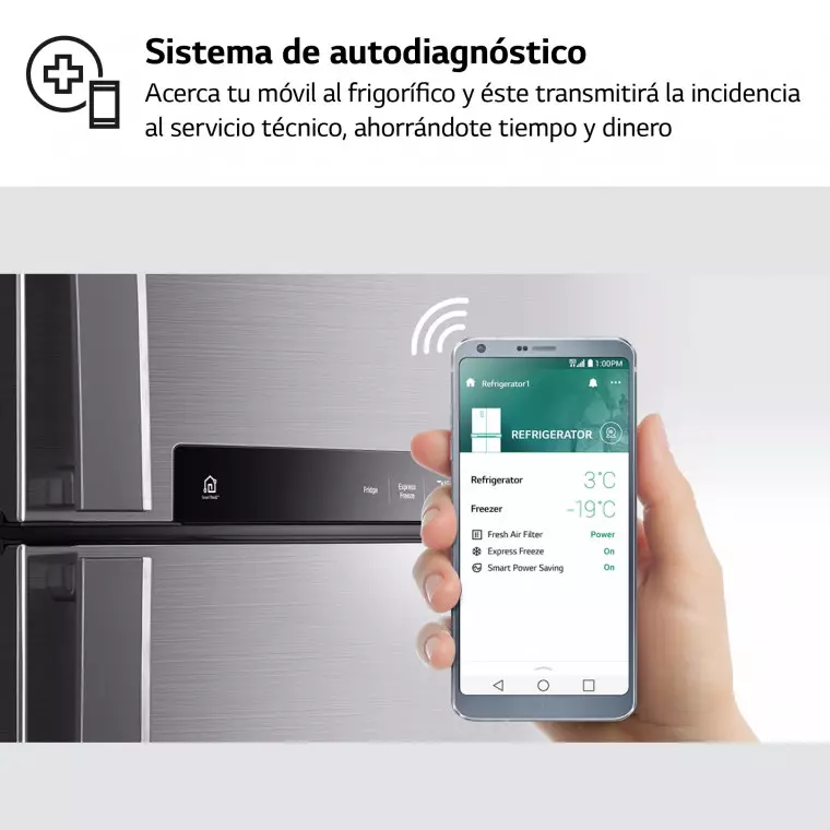 LG Set Frigorífico y congelador, 186cm, clasificación E, Inox antihuellas, GT415PZGSZ.SET